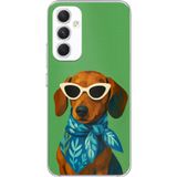 Techtree Samsung Galaxy A54 Uyumlu Cool Dachshund Köpek Baskılı Silikon Kılıf
