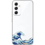 Techtree Samsung Galaxy A54 Uyumlu Kanagawa Oki Nami Ura Dalgası Tasarımlı Baskılı Silikon Kılıf