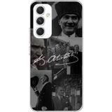 Techtree Samsung Galaxy A54 Uyumlu Kemal Atatürk İmza Baskılı Silikon Kılıf