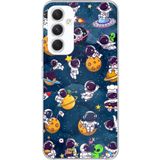 Techtree Samsung Galaxy A54 Uyumlu Minik Astronotlar Uzayda Baskılı Silikon Kılıf