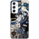 Techtree Samsung Galaxy A54 Uyumlu Retro Astronot Tasarımlı Baskılı Silikon Kılıf