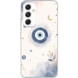 Techtree Samsung Galaxy A54 Uyumlu Şans Getiren Nazar Tasarımı Baskılı Silikon Kılıf
