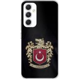 Techtree Samsung Galaxy A54 Uyumlu Türk Sembolü Kurt ve Bayrak Desenli Baskılı Silikon Kılıf