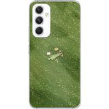 Techtree Samsung Galaxy A54 Uyumlu Zamanı Durduran Yeşil Papatya Düşleri Baskılı Silikon Kılıf