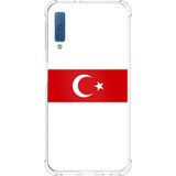 Techtree Samsung Galaxy A7 2018 Uyumlu Türk Milli Takım Beyaz Forma Baskılı Silikon Kılıf