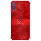 Techtree Samsung Galaxy A7 2018 Uyumlu Türk Milli Takım Desenli Forma Baskılı Silikon Kılıf