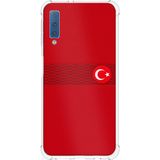 Techtree Samsung Galaxy A7 2018 Uyumlu Türk Milli Takım Izgara Desenli Forma Baskılı Silikon Kılıf