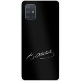 Techtree Samsung Galaxy A71 Uyumlu Atanın İzi İmza Baskılı Silikon Kılıf