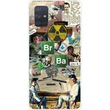 Techtree Samsung Galaxy A71 Uyumlu Breaking Bad Kolaj Baskılı Silikon Kılıf