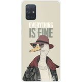 Techtree Samsung Galaxy A71 Uyumlu Everything is fine Baskılı Silikon Kılıf