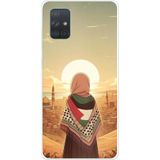 Techtree Samsung Galaxy A71 Uyumlu Filistine Özgürlük Kız Baskılı Silikon Kılıf