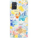 Techtree Samsung Galaxy A71 Uyumlu La Dolce Vita İtalyan Rüyası Baskılı Silikon Kılıf
