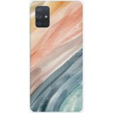 Techtree Samsung Galaxy A71 Uyumlu Modern Renk Paleti Baskılı Silikon Kılıf