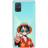 Techtree Samsung Galaxy A71 Uyumlu Monkey D. Luffy Tasarımlı Baskılı Silikon Kılıf