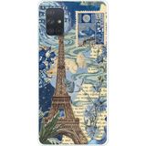Techtree Samsung Galaxy A71 Uyumlu Paris ve Eyfel Kulesi Baskılı Silikon Kılıf