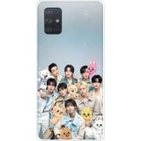 Techtree Samsung Galaxy A71 Uyumlu Tray Kids K-Pop Grubu Ve Skzoo Temalı Baskılı Silikon Kılıf