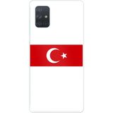 Techtree Samsung Galaxy A71 Uyumlu Türk Milli Takım Beyaz Forma Baskılı Silikon Kılıf