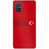 Techtree Samsung Galaxy A71 Uyumlu Türk Milli Takım Izgara Desenli Forma Baskılı Silikon Kılıf