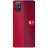 Techtree Samsung Galaxy A71 Uyumlu Türk Milli Takım Parçalı Forma Baskılı Silikon Kılıf