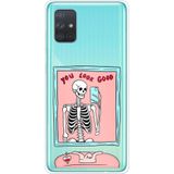 Techtree Samsung Galaxy A71 Uyumlu You Look Good İskelet Tasarımlı Baskılı Silikon Kılıf