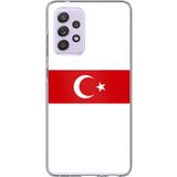 Techtree Samsung Galaxy A72 Uyumlu Türk Milli Takım Beyaz Forma Baskılı Silikon Kılıf