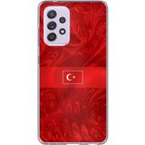 Techtree Samsung Galaxy A72 Uyumlu Türk Milli Takım Desenli Forma Baskılı Silikon Kılıf
