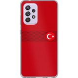 Techtree Samsung Galaxy A72 Uyumlu Türk Milli Takım Izgara Desenli Forma Baskılı Silikon Kılıf