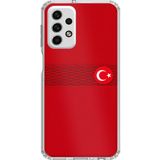 Techtree Samsung Galaxy A73 Uyumlu Türk Milli Takım Izgara Desenli Forma Baskılı Silikon Kılıf