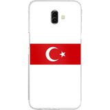 Techtree Samsung Galaxy J6 PLUS Uyumlu Türk Milli Takım Beyaz Forma Baskılı Silikon Kılıf