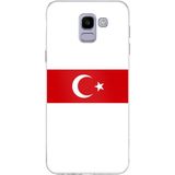 Techtree Samsung Galaxy J6 Uyumlu Türk Milli Takım Beyaz Forma Baskılı Silikon Kılıf