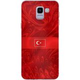 Techtree Samsung Galaxy J6 Uyumlu Türk Milli Takım Desenli Forma Baskılı Silikon Kılıf