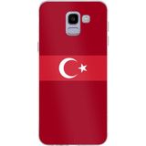 Techtree Samsung Galaxy J6 Uyumlu Türk Milli Takım Kırmızı Forma Baskılı Silikon Kılıf