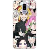 Techtree Samsung Galaxy J8-A6 Plus Uyumlu Demon Slayer Manga Baskılı Silikon Kılıf