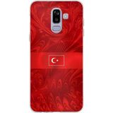 Techtree Samsung Galaxy J8-A6 Plus Uyumlu Türk Milli Takım Desenli Forma Baskılı Silikon Kılıf