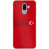 Techtree Samsung Galaxy J8-A6 Plus Uyumlu Türk Milli Takım Izgara Desenli Forma Baskılı Silikon Kılıf