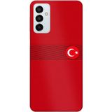 Techtree Samsung Galaxy M14 Uyumlu Türk Milli Takım Izgara Desenli Forma Baskılı Silikon Kılıf