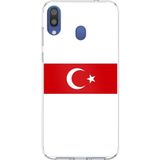 Techtree Samsung Galaxy M20 Uyumlu Türk Milli Takım Beyaz Forma Baskılı Silikon Kılıf