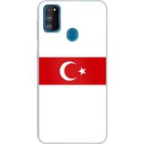 Techtree Samsung Galaxy M30S/M21 Uyumlu Türk Milli Takım Beyaz Forma Baskılı Silikon Kılıf