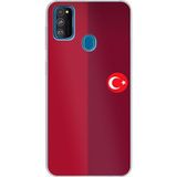 Techtree Samsung Galaxy M30S/M21 Uyumlu Türk Milli Takım Parçalı Forma Baskılı Silikon Kılıf
