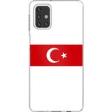 Techtree Samsung Galaxy M31s Uyumlu Türk Milli Takım Beyaz Forma Baskılı Silikon Kılıf