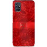 Techtree Samsung Galaxy M51 Uyumlu Türk Milli Takım Desenli Forma Baskılı Silikon Kılıf