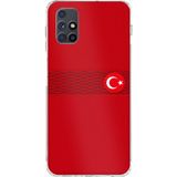 Techtree Samsung Galaxy M51 Uyumlu Türk Milli Takım Izgara Desenli Forma Baskılı Silikon Kılıf