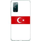 Techtree Samsung Galaxy S20 FE Uyumlu Türk Milli Takım Beyaz Forma Baskılı Silikon Kılıf