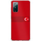Techtree Samsung Galaxy S20 FE Uyumlu Türk Milli Takım Izgara Desenli Forma Baskılı Silikon Kılıf