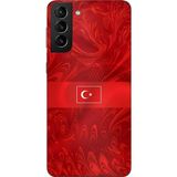 Techtree Samsung Galaxy S21 PLUS Uyumlu Türk Milli Takım Desenli Forma Baskılı Silikon Kılıf