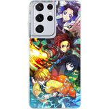 Techtree Samsung Galaxy S21 Ultra Uyumlu Demon Slayer Efsanesi:iblis Avcıları Baskılı Silikon Kılıf