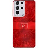 Techtree Samsung Galaxy S21 ULTRA Uyumlu Türk Milli Takım Desenli Forma Baskılı Silikon Kılıf