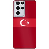 Techtree Samsung Galaxy S21 ULTRA Uyumlu Türk Milli Takım Kırmızı Forma Baskılı Silikon Kılıf