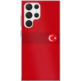 Techtree Samsung Galaxy S22 Ultra Uyumlu Türk Milli Takım Izgara Desenli Forma Baskılı Silikon Kılıf