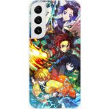 Techtree Samsung Galaxy S22 Uyumlu Demon Slayer Efsanesi:İblis Avcıları Baskılı Silikon Kılıf